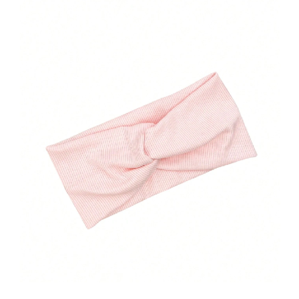 Pink headband on a white background
