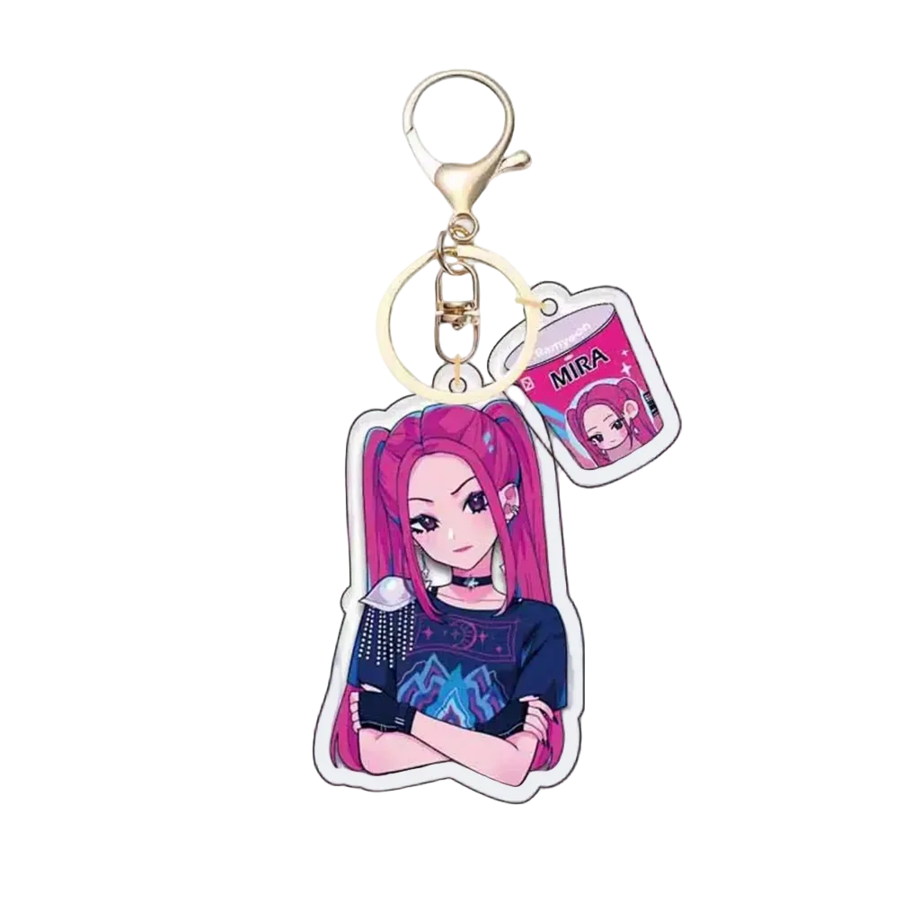 Keychain with an anime-style character