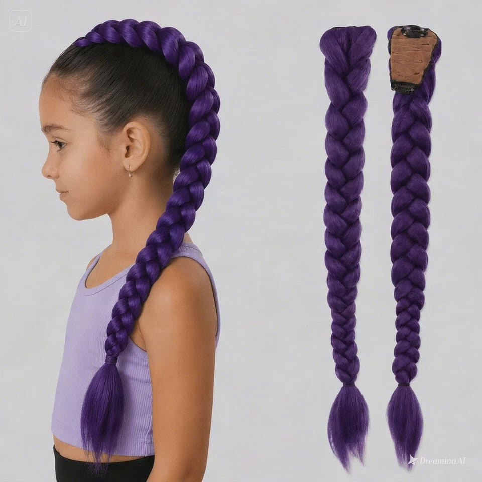 Rumi Brilliant Purple Hair Ponytail